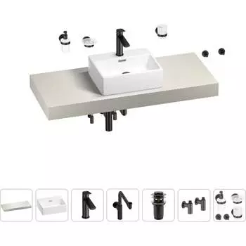 Комплект мебели для ванной комнаты с раковиной Wellsee