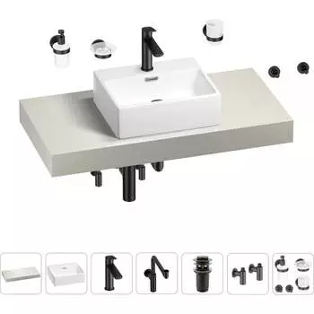 Комплект мебели для ванной комнаты с раковиной Wellsee