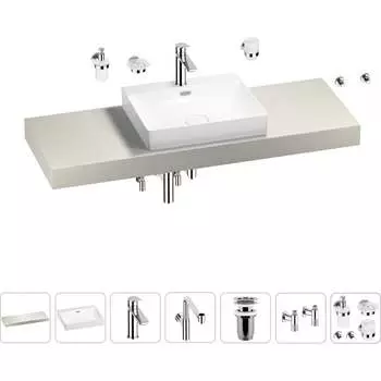 Комплект мебели для ванной комнаты с раковиной Wellsee