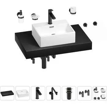 Комплект мебели для ванной комнаты с раковиной Wellsee