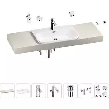 Комплект мебели для ванной комнаты с раковиной Wellsee