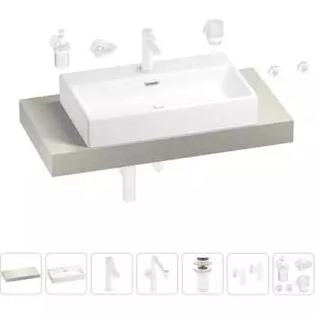 Комплект мебели для ванной комнаты с раковиной Wellsee
