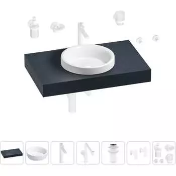 Комплект мебели для ванной комнаты с раковиной Wellsee