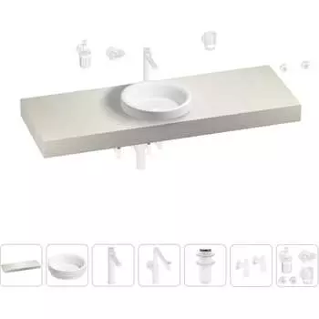 Комплект мебели для ванной комнаты с раковиной Wellsee