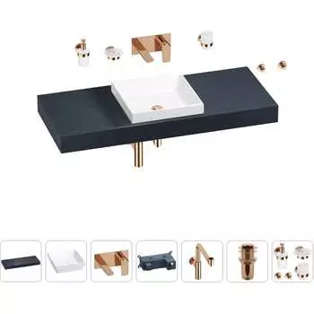 Комплект мебели для ванной комнаты с раковиной Wellsee