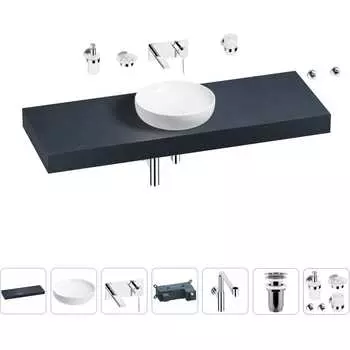 Комплект мебели для ванной комнаты с раковиной Wellsee