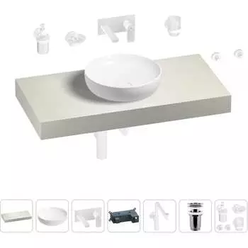 Комплект мебели для ванной комнаты с раковиной Wellsee