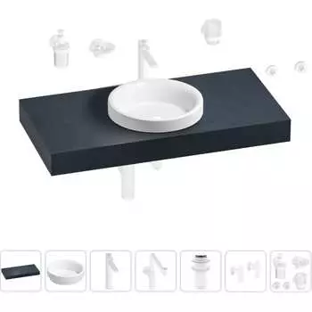Комплект мебели для ванной комнаты с раковиной Wellsee