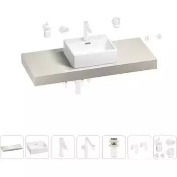 Комплект мебели для ванной комнаты с раковиной Wellsee