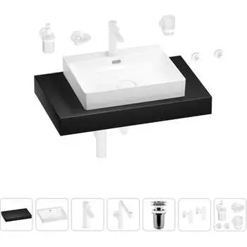 Комплект мебели для ванной комнаты с раковиной Wellsee Genuine Tree 201019590