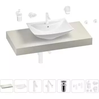 Комплект мебели для ванной комнаты с раковиной Wellsee