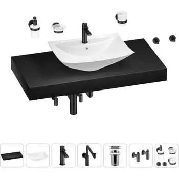 Комплект мебели для ванной комнаты с раковиной Wellsee