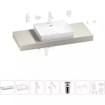 Комплект мебели для ванной комнаты с раковиной Wellsee