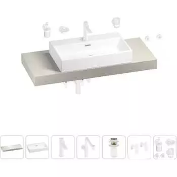 Комплект мебели для ванной комнаты с раковиной Wellsee