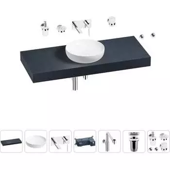 Комплект мебели для ванной комнаты с раковиной Wellsee