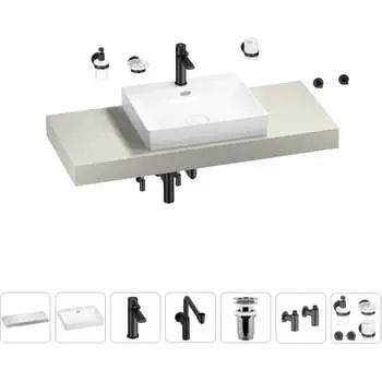 Комплект мебели для ванной комнаты с раковиной Wellsee