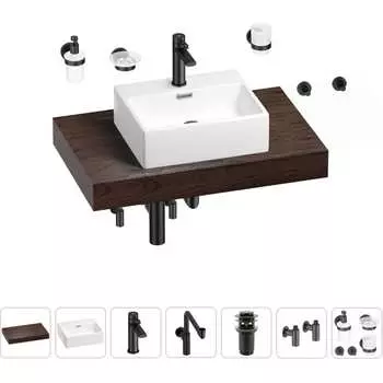 Комплект мебели для ванной комнаты с раковиной Wellsee