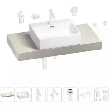 Комплект мебели для ванной комнаты с раковиной Wellsee