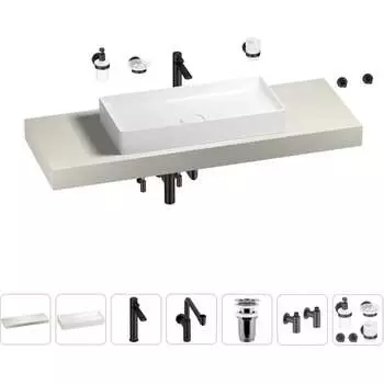 Комплект мебели для ванной комнаты с раковиной Wellsee Genuine Tree 201017917