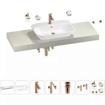 Комплект мебели для ванной комнаты с раковиной Wellsee