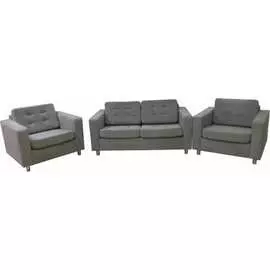 Диван Мягкий Офис с механизмом капровелюр BHRYA-16 серый КОМОК5BHRYAСР_MH