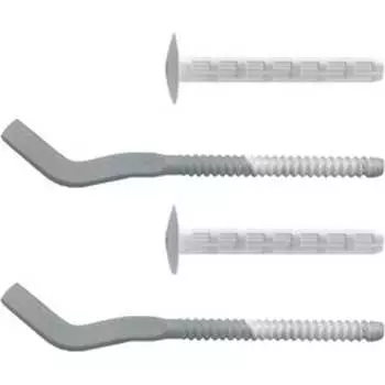 Комплект плоских кронштейнов с дюбелями Royal Thermo 7,2х170 мм