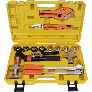 Комплект пресс-инструмента для PEX труб и аксиальных фитингов Манкупер MEX-1632