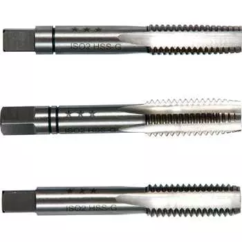 Комплект ручных метчиков Debever Machining Solutions M2.5х0.45, HSS, DIN 352, ISO2/6H (3 шт.) DB-30025