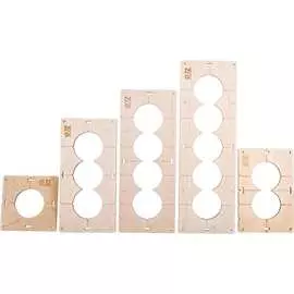 Комплект шаблонов для сверления подрозетников РОТОР shablon72