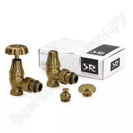 Угловой комплект для радиатора SR Rubinetterie Old Style K337-1500Z000