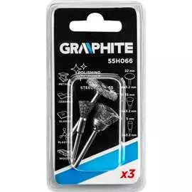 Комплект стальных проволочных щеток GRAPHITE