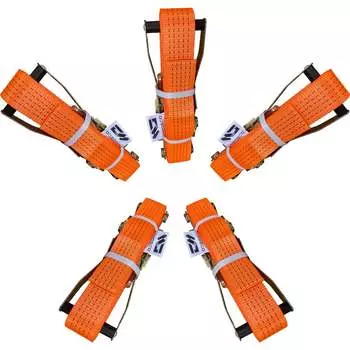 Комплект стяжных кольцевых ремней для крепления груза Grosco RSTK10010C5