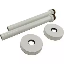 Трубка SR Rubinetterie 15х1,0 с наружной резьбой, 1/2х15, с круглыми отражателем, белый A491-1500VE15