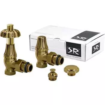 Комплект угловых декоративных вентилей SR Rubinetterie Floral Old Style K371-1500Z000