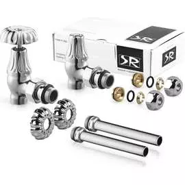 Комплект угловых вентилей SR Rubinetterie Floral Old Style A339-1500C0P0