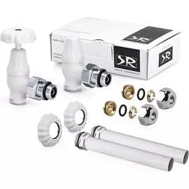 Комплект угловых вентилей SR Rubinetterie Floral Old Style A339-1500VCPA