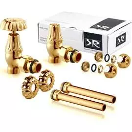 Комплект угловых вентилей SR Rubinetterie Floral Old Style A339-1500D0P0