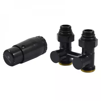 Комплект узла нижнего подключения SCHLOSSER 600800066 Ral 9005