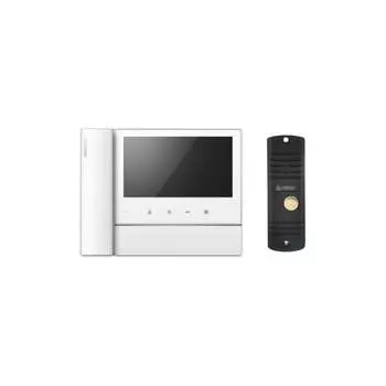 Комплект видеодомофона и вызывной панели COMMAX CDV-70NM White/AVC305B