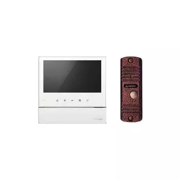 Комплект видеодомофона и вызывной панели COMMAX CDV-70H2 White/AVC305