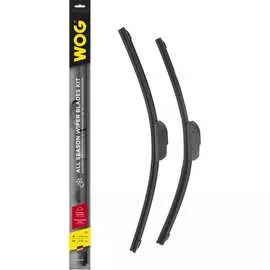 Комплект всесезонных бескаркасных бесшумных щеток стеклоочистителя WOG WGC1415