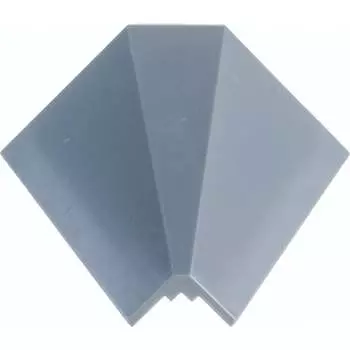 Комплект заглушек к кухонному пластиковому плинтусу ООО ДЕКОПЛИНТ под кромку, серый Н-СК заглушки серый