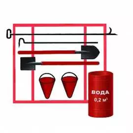 Комплектный пожарный щит ПРЕСТИЖ ЩП-А 617-01