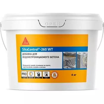 Комплексная добавка для повышения водонепроницаемости бетонов SIKA Control-260 WT 705515