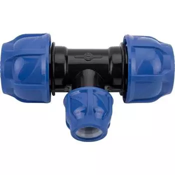 Компрессионный переxодной тройник TEBO T-ПНД.Тр.0.32-20-32.CN