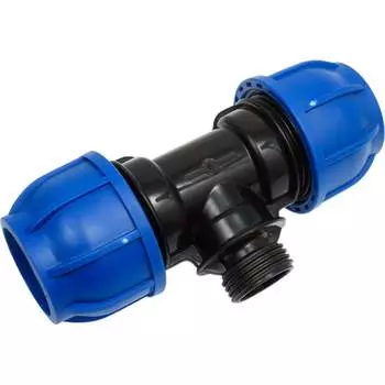 Компрессионный переxодной тройник TEBO T-ПНД.Тр.0.50-25-50.CN