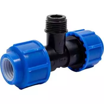 Компрессионный тройник для ПЭ труб LAMMIN Lm34013201520