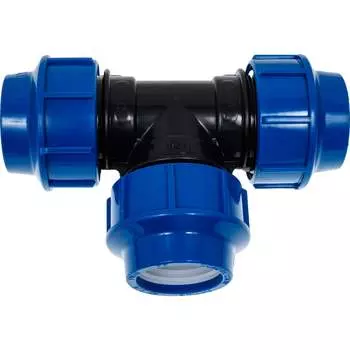 Компрессионный тройник для ПЭ труб LAMMIN Lm34014404040