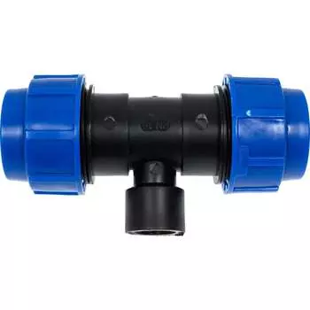 Компрессионный тройник для ПЭ труб LAMMIN Lm34012321532