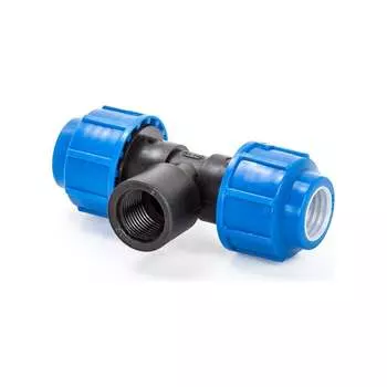 Компрессионный тройник для ПЭ труб LAMMIN Lm34012635063